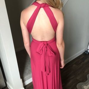 Pink LULUS Tricks of the Trade Convertible Dress